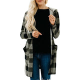 Buffalo Check Hooded Button Jacket - THEONE APPAREL
