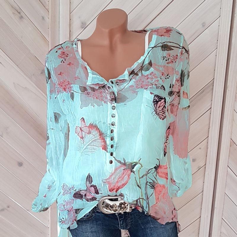Butterfly Garden Cami and Blouse Set - THEONE APPAREL
