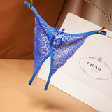 Butterfly Style Open Front Lace Cutout Thongs - THEONE APPAREL