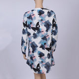 Button Up Butterfly Print Blouse - THEONE APPAREL