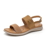 Casual Double Strap Ankle Sandals with Buckle Closure - THEONE APPAREL