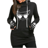 Cat Face & Paws Pullover Hoodie - THEONE APPAREL
